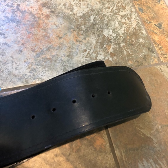 Vintage 1980 Stefanel Suede Black Belt - Picture 6 of 6